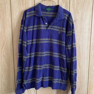 Mens long sleeve polo